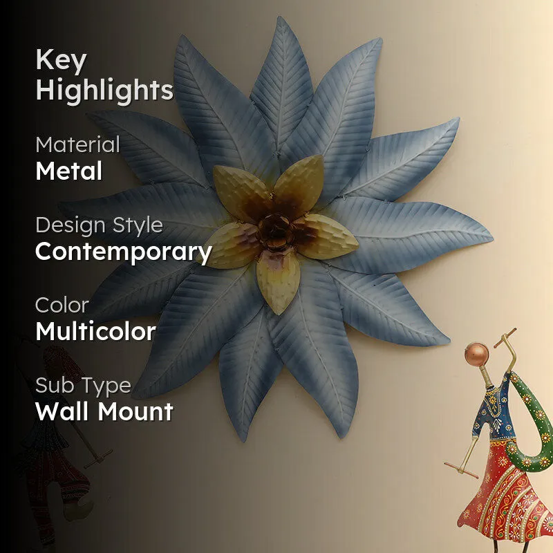 Forge Of Flora Metal Wall Accent - Blue media 2