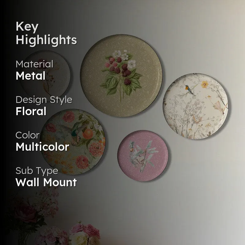 Artira Metal Wall Plate - Set Of Five media 2