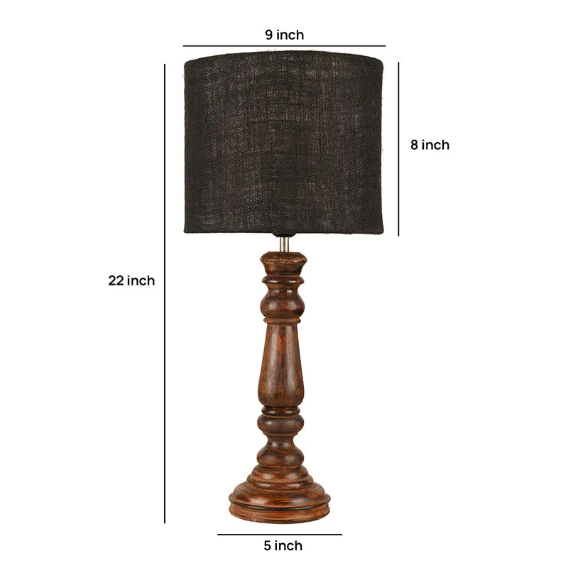 Athensia Fabric Table Lamp - Black media 5