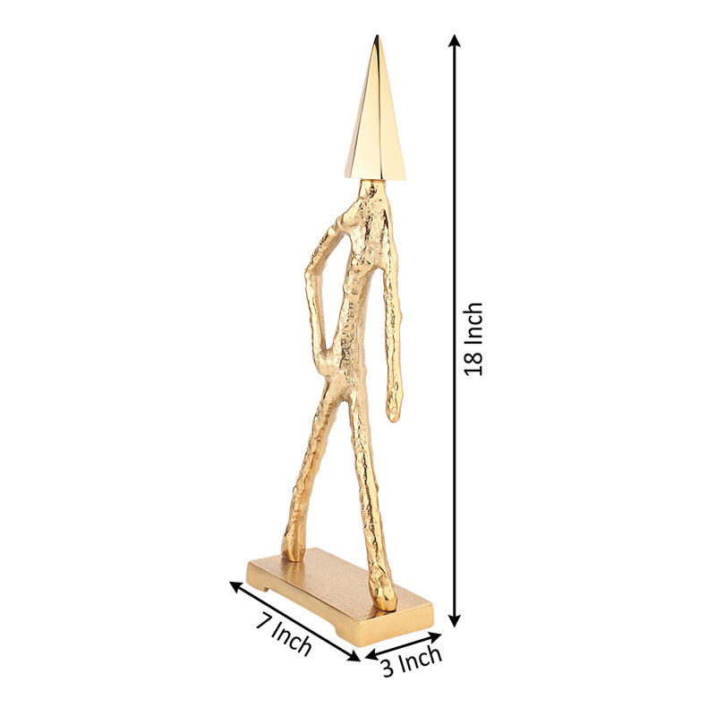 Arrowhead Man Showpiece - Gold media 6