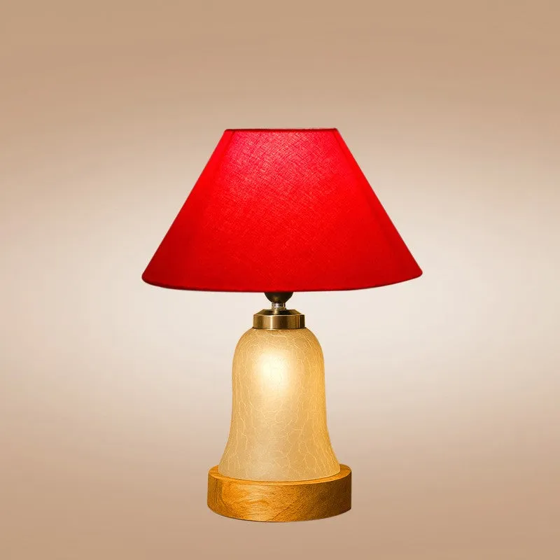 Avexa Wooden Table Lamp - Red media 6