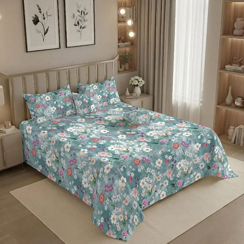 Flower Park GlaceCotton Kids Bedding Set (180 GSM) - Five Piece Set media 1