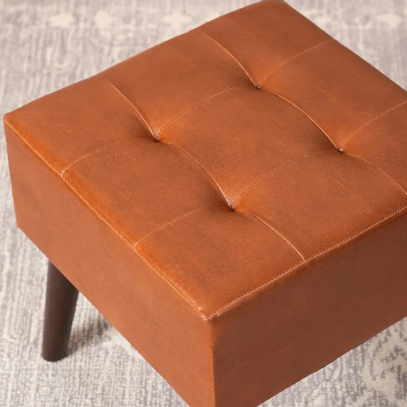 Timber Block Ottoman - Orange media 3