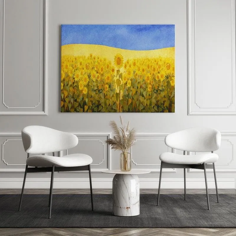 Field of Sunshine Canvas Wall Painting - Gallery Wrap media 1