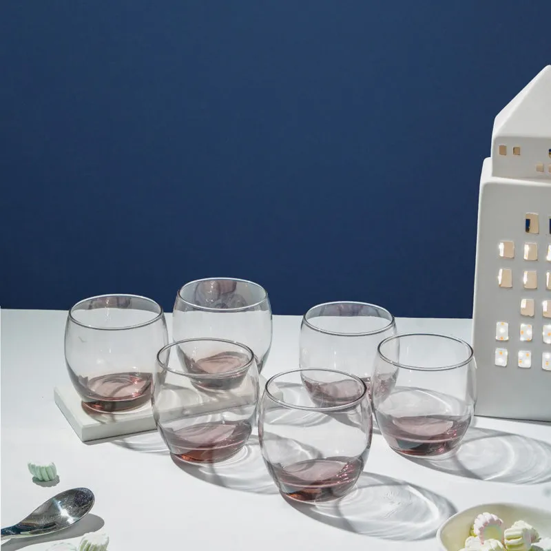 Luminarc Salto Whiskey Glass (320 mL/Pink) - Set Of Six media 1
