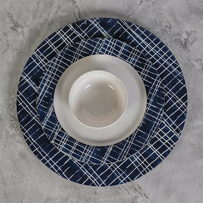 Triva Checkered Dinner Plate - 24 Piece Set media 3
