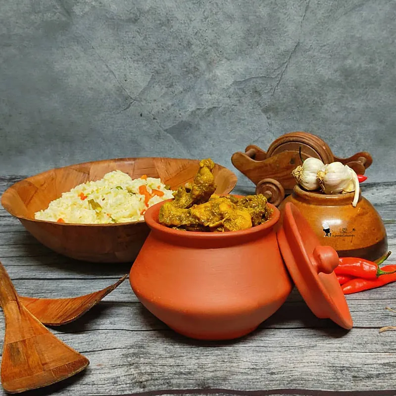 Mitti Terracotta Handi - 950 mL media 6