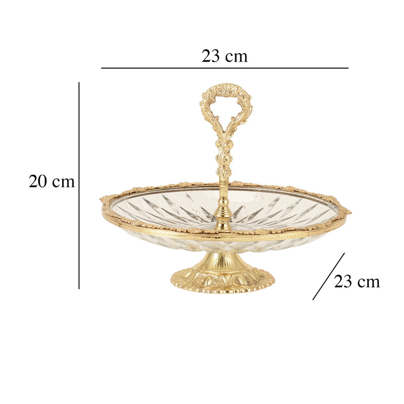 Crystal Charm Cake Stand - Gold media 4