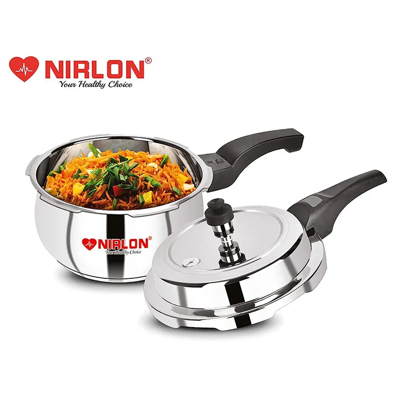 Nirlon Stainless Steel Pressure Cooker - 2500 mL/ 8 Inches media 4