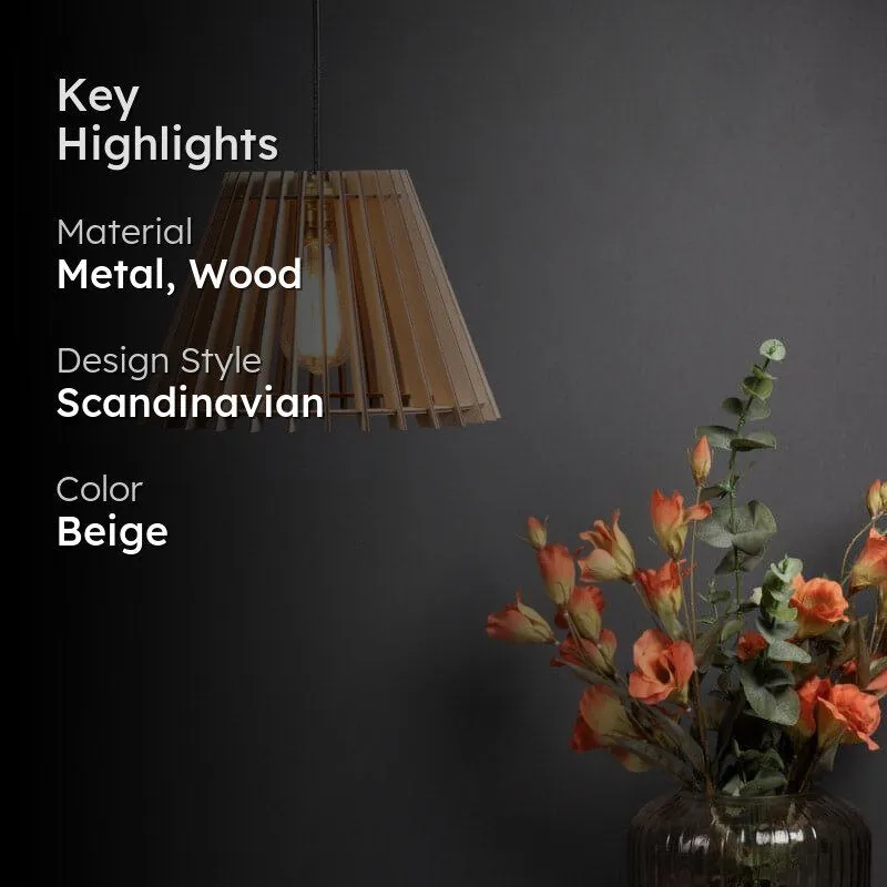 Akari Wooden Ceiling Lamp media 2
