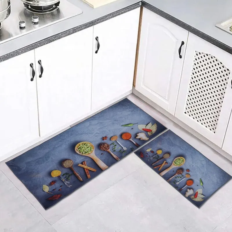 Aromi Multicolor Nylon Nylon Runner Rug - Set Of Two media 1