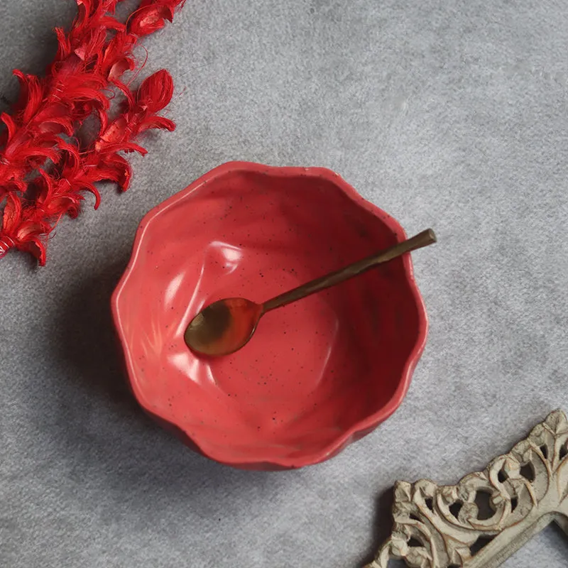 Noemi Ceramic Snack Bowl (Red) - 200 mL media 5
