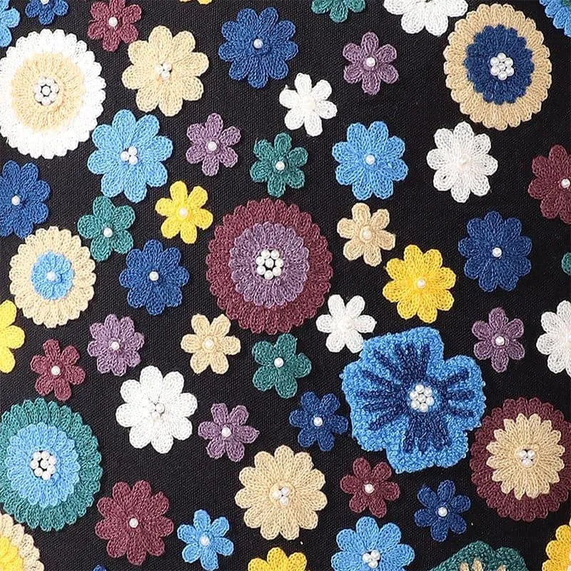 Floro Blast Cushion Cover - Black media 3