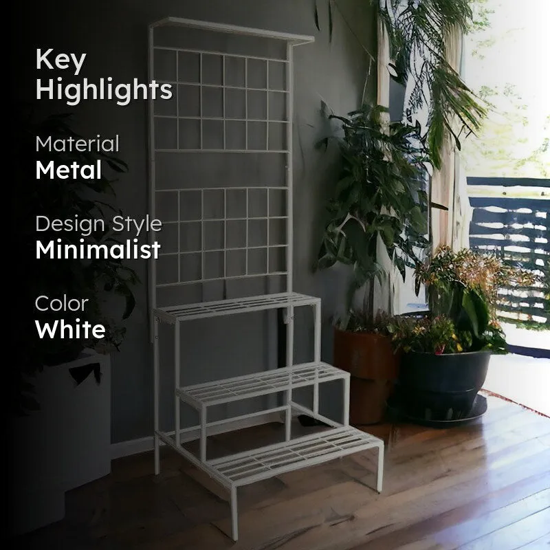 Vetro Planter Stand - White media 2