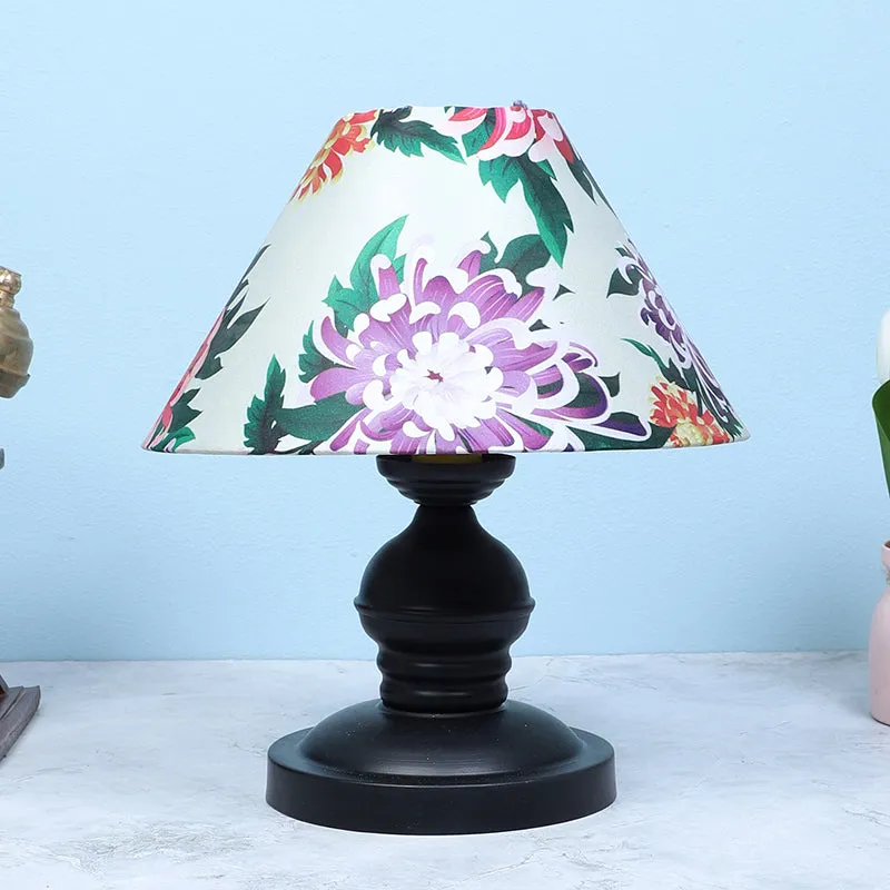 Miyabi Prima Printed Mango Wood Table Lamp - Multicolor media 2