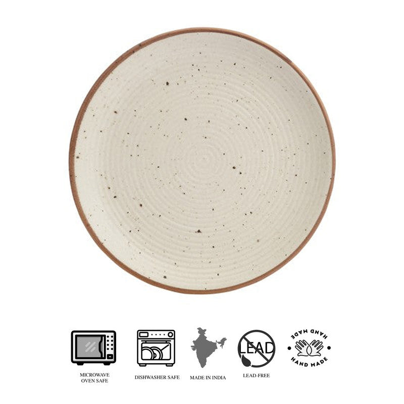 Classic Off (White Quarter Plate) - Set Of Six media 9