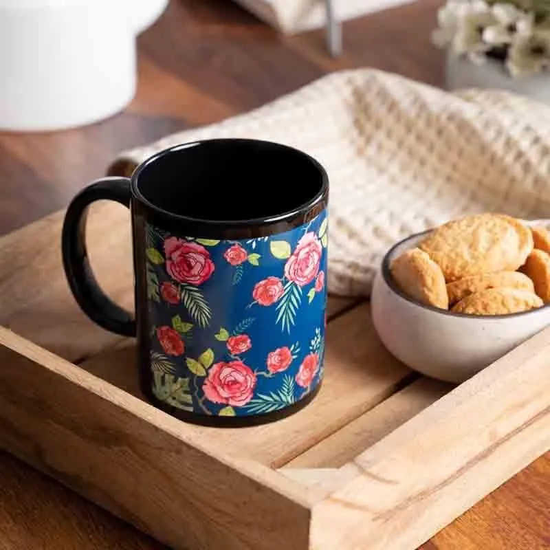 Misty Ceramic Coffee Mug (325 mL) - Black media 1