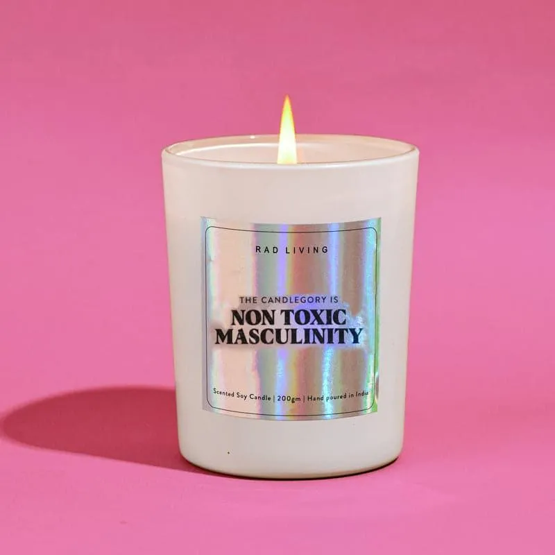 Non Toxic Masculinity Scented Candle media 3