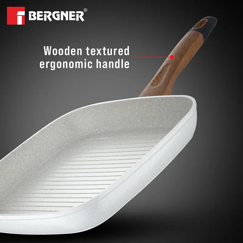 Bergner Smooth Sear Induction Safe Non-Stick Grill Pan - 28 cm media 6