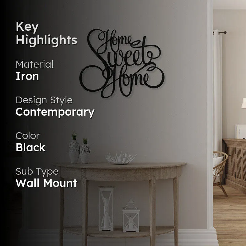 Home Sweet Home Black Iron Wall Accent media 2