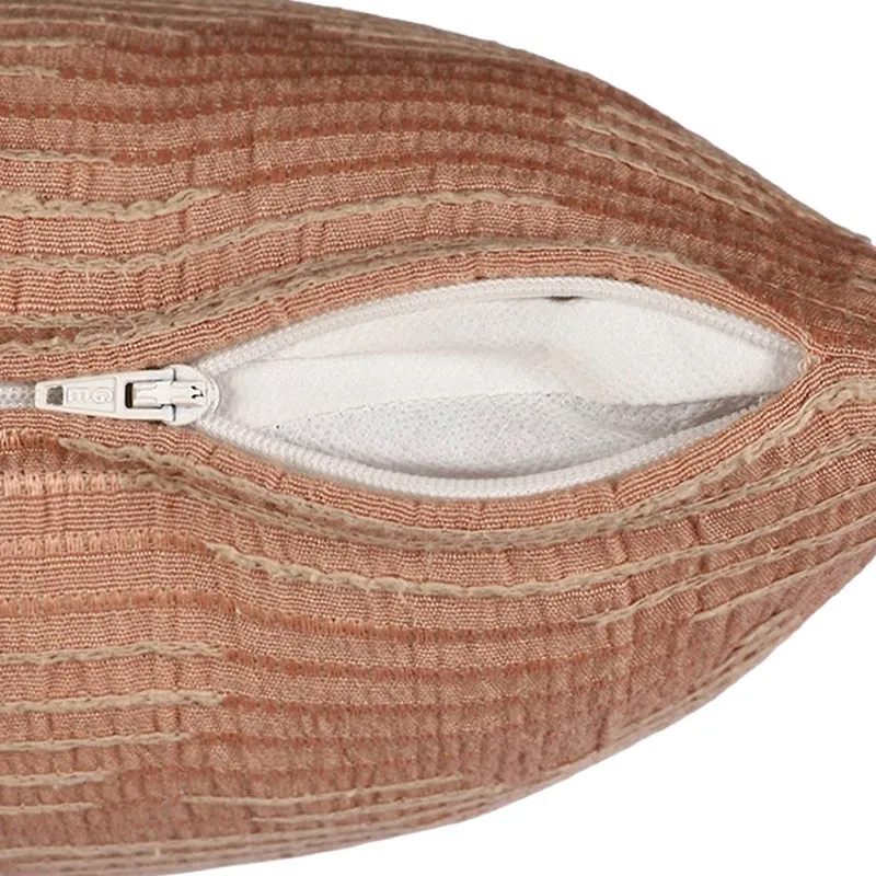 Linear Flow Cushion Cover (Peach) - Set of Two media 5