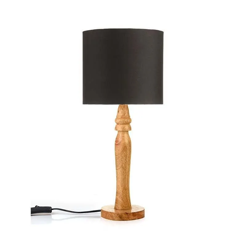 Vintage Dream Fabric Table Lamp - Black,Brown media 5