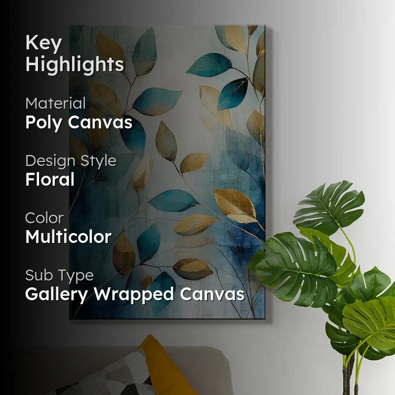 Gilded Breeze Poly Canvas Wall Painting media 2