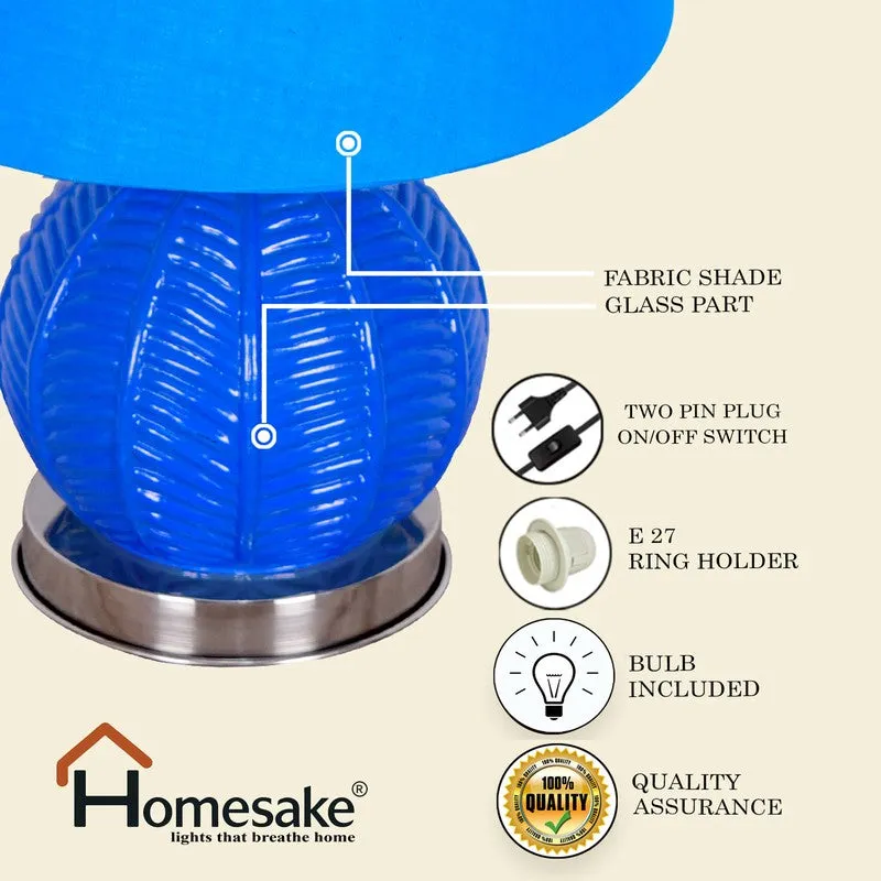 Transella Shine Glass Table Lamp - Blue media 6