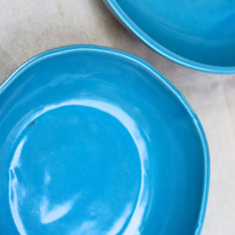 Pietro Ceramic Serving Bowl (Blue) - 550 mL media 4