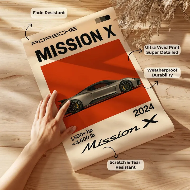 Porsche Mission X Wall Poster media 7