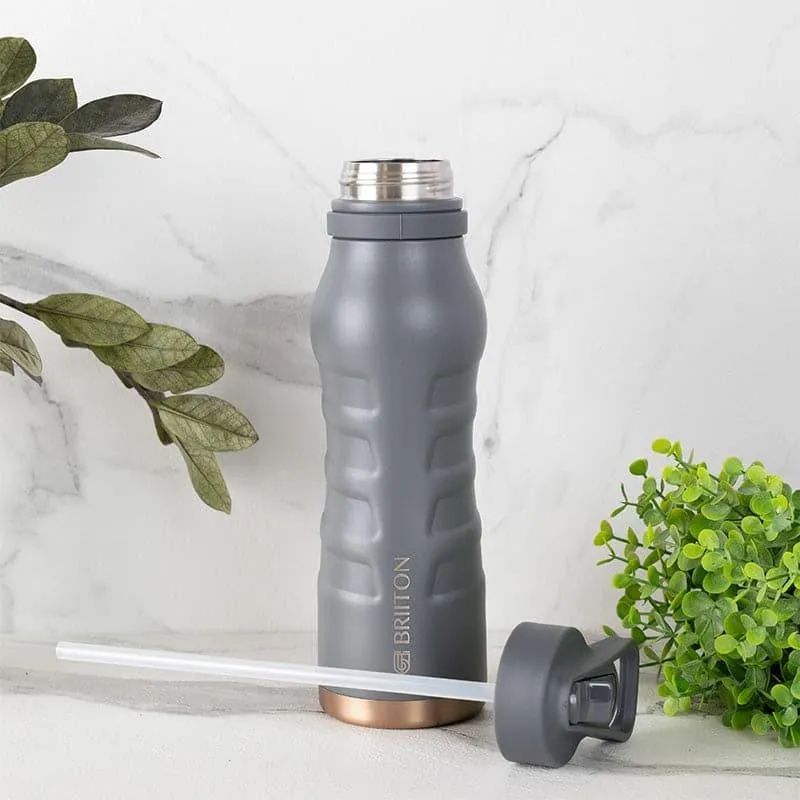 Epiquencher Hot & Cold Thermos Water Bottle (Grey) - 750 mL media 3