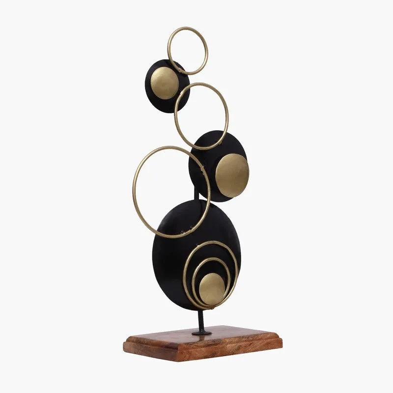 Golden Orbits Metal Showpiece media 3