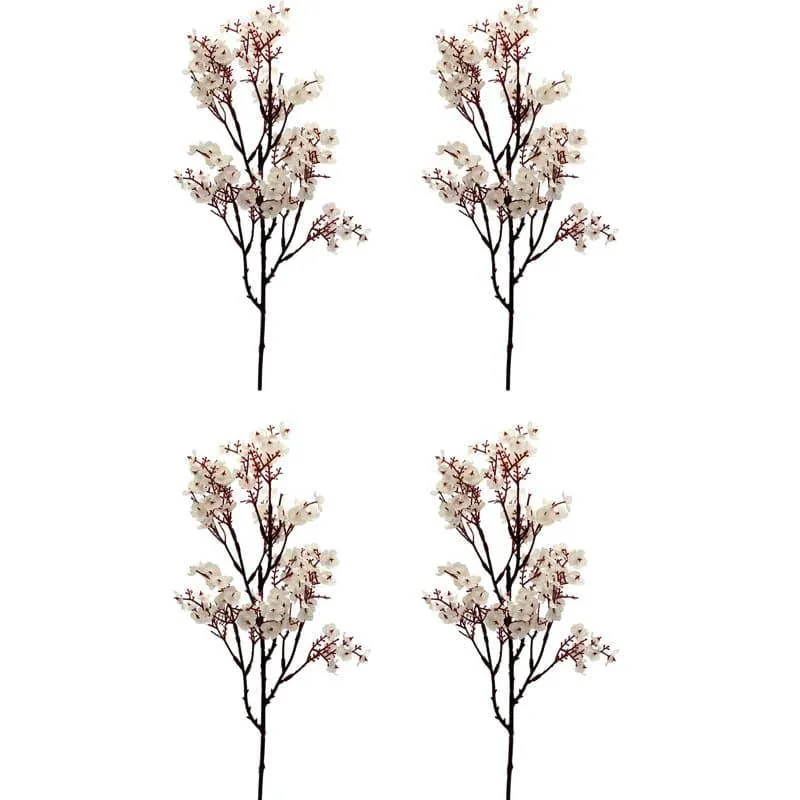 Faux Gypsophila Flower (White) - Set Of Four media 3