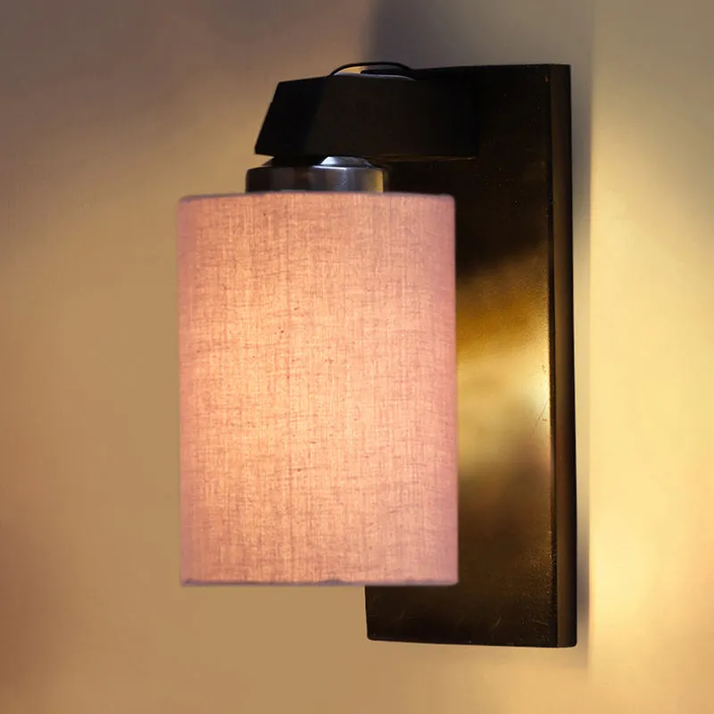Eyrie Wooden Wall Lamp - Grey media 5