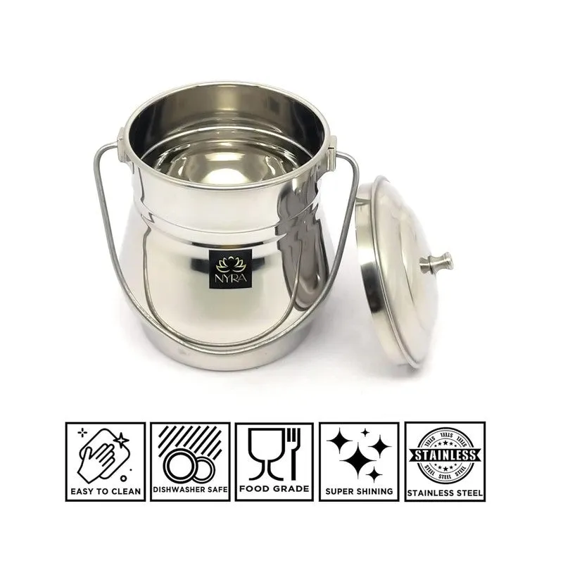 Hive Silver Stainless Steel Container - 2000 mL media 8