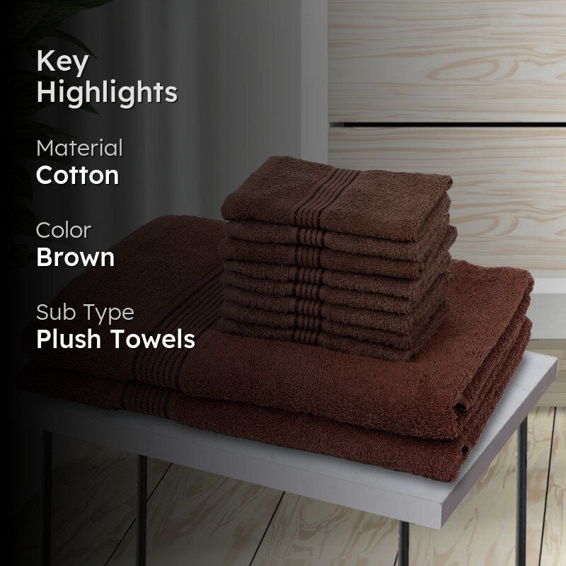 Bodil Towel Combo (Brown) - Set Of Ten media 2