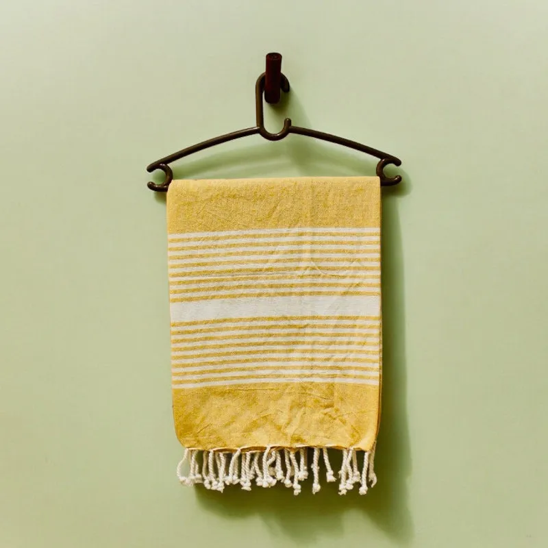 Rodgo Bath Towel (Yellow & Pink ) - Set Of Two media 3