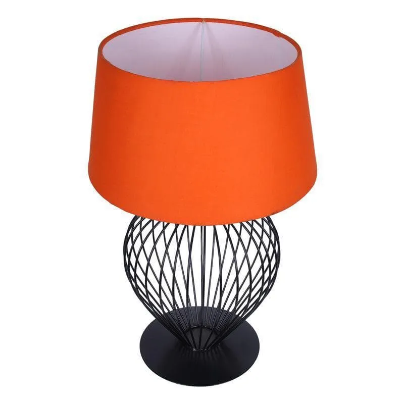 Emara Fabric Table Lamp - Orange,Black media 3