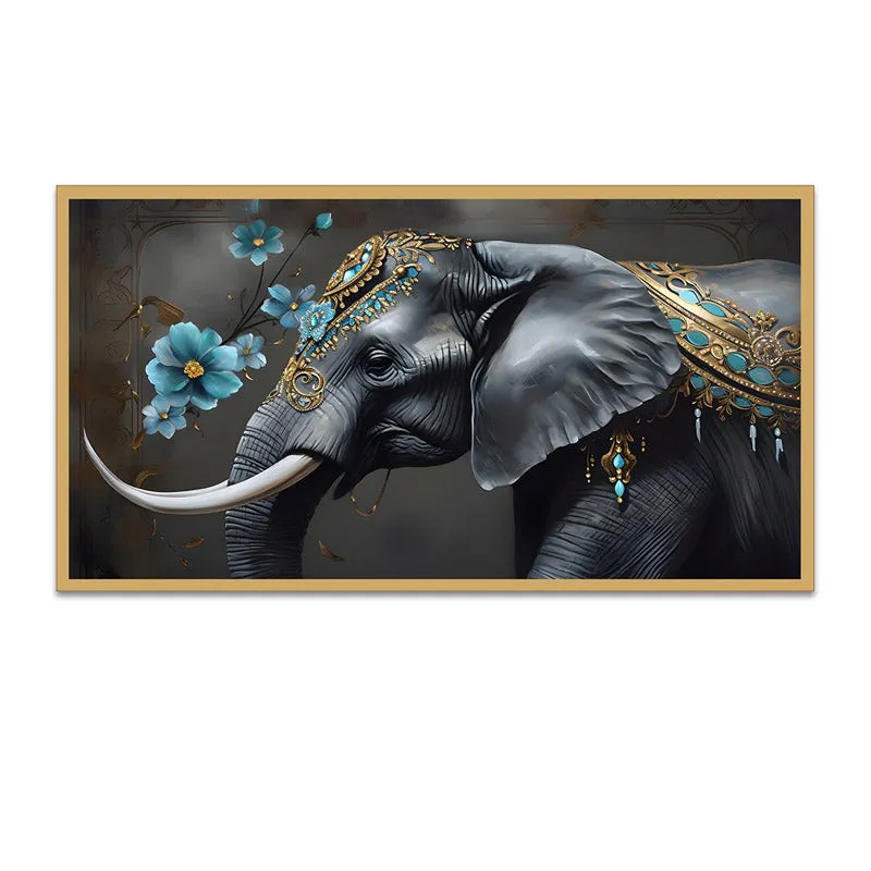 Hasthi Wall Painting With Frame media 5