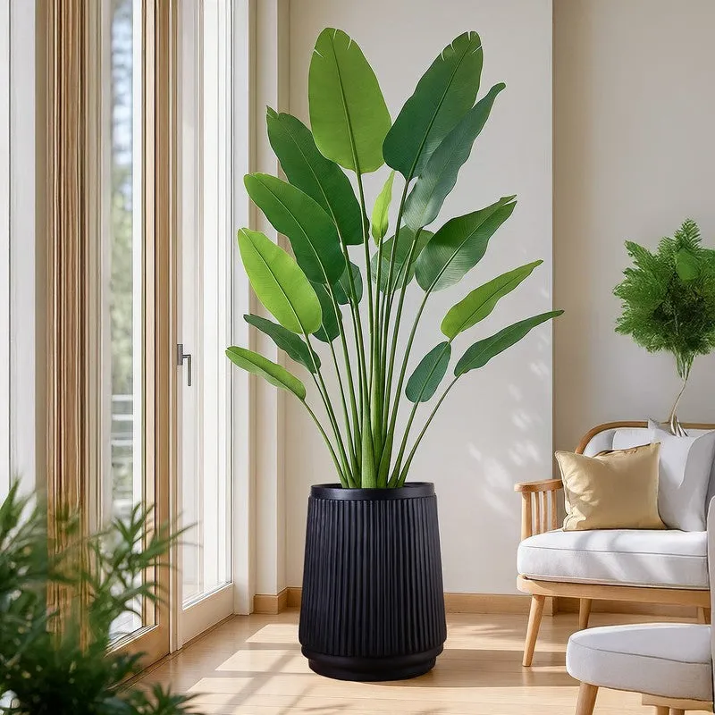 Amsterdam Muse Fiberglass Planter - Black media 3