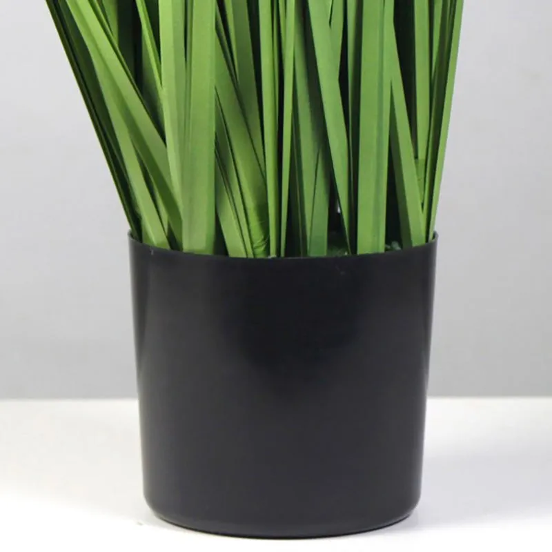 Infinita Artificial Grass Plant With Black Plastic Pot - 2 ft media 4