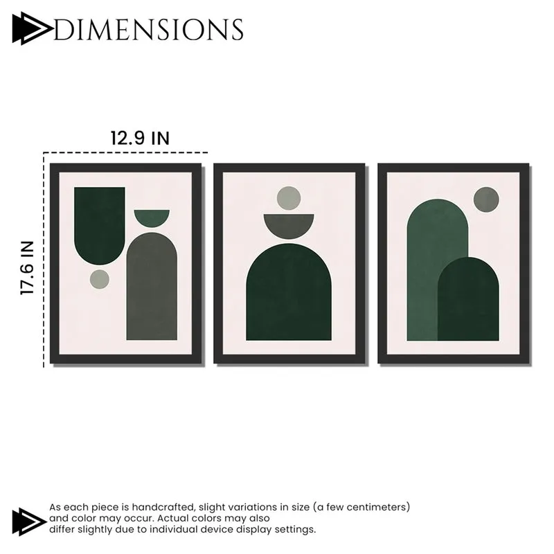 Aestrel Balanced Shapes Minimal Wall Art - Set Of Three media 7