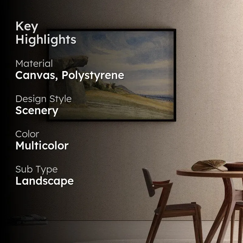 Kent Megolithic Canvas Wall Painting - Black Frame media 2