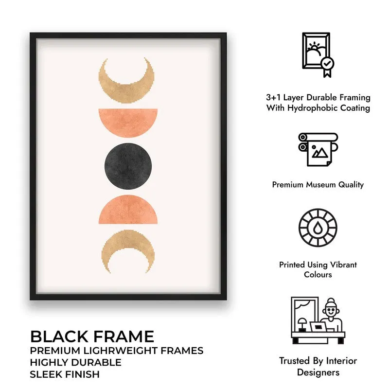 Lunar Balance Canvas Wall Painting With Black Frame media 9