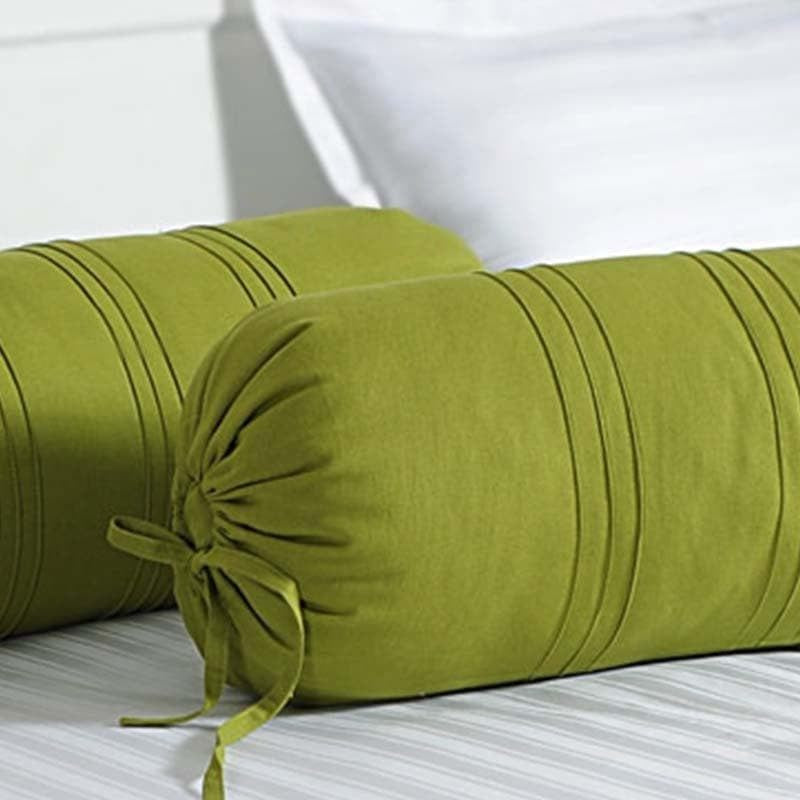 Swayam Green Comfort Bolster Cover - Set Of Two media 4