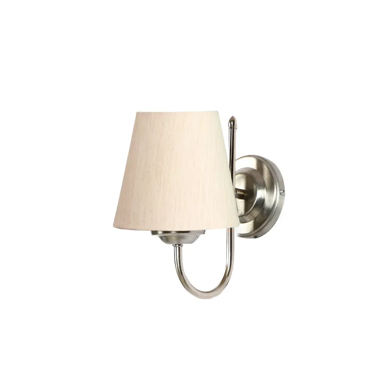Altura Conical Fabric & Metal Wall Lamp - Off White media 3