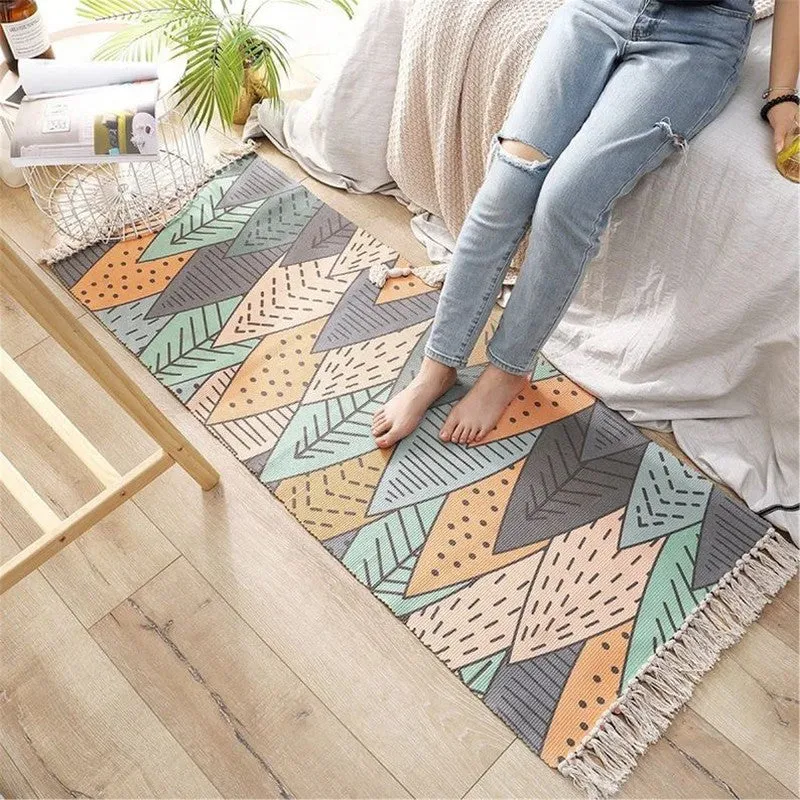 Botanical Geometric PET Runner Rug  - Set of Two media 5