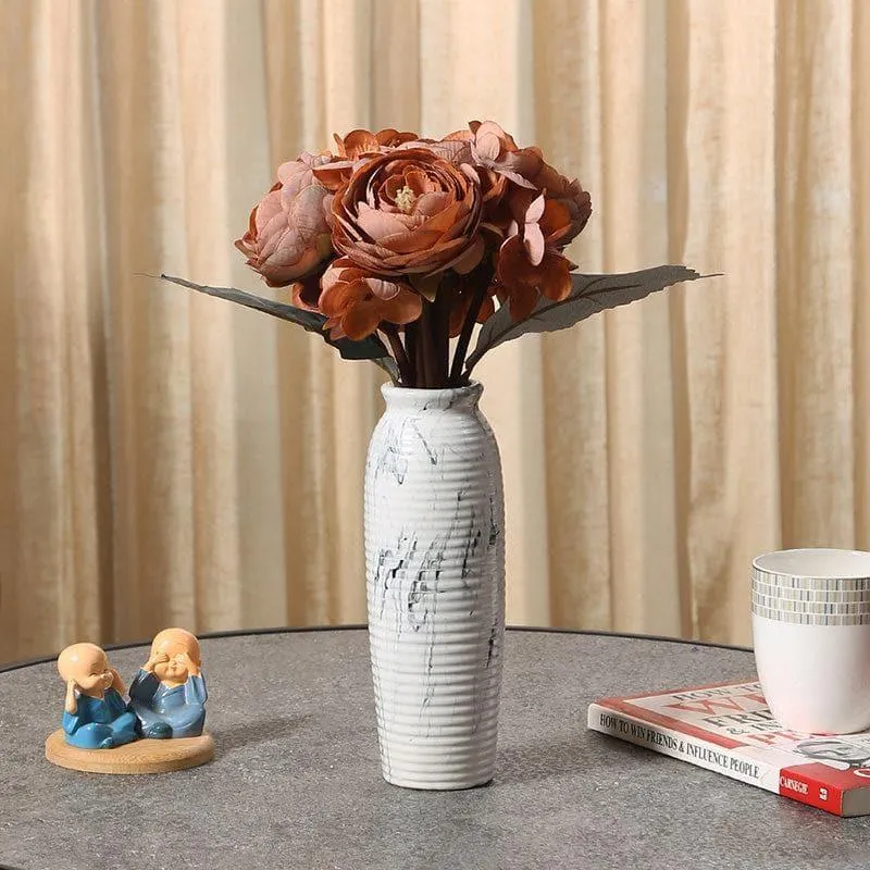 Faux Peonia Floral Bunch - Pink media 1