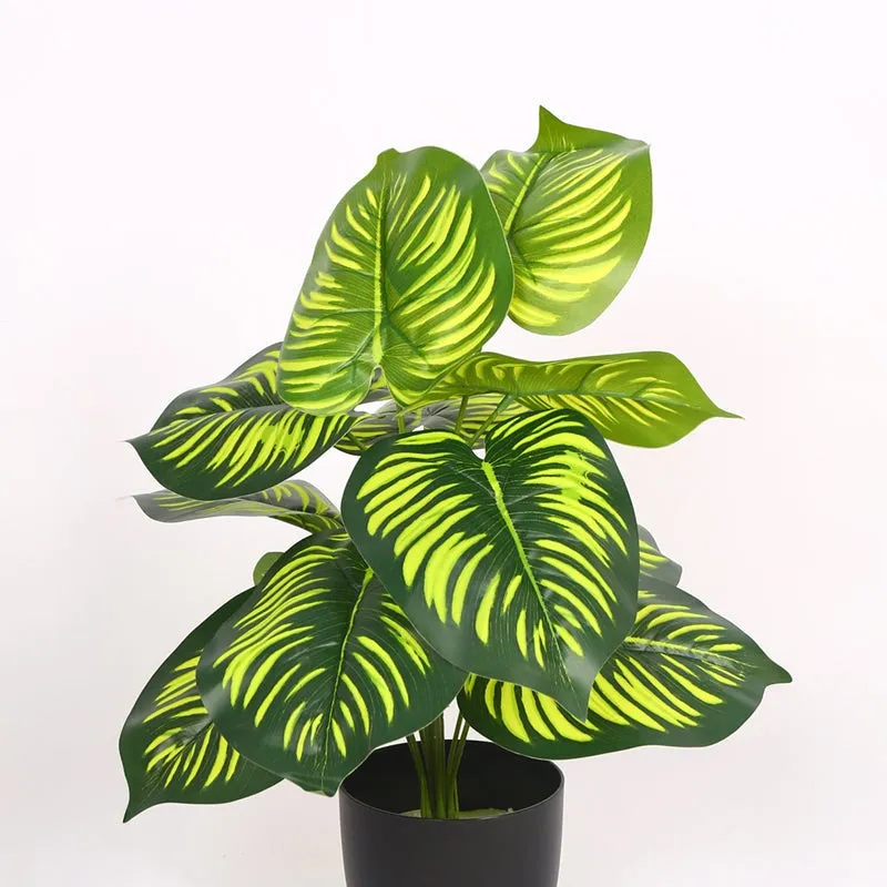 Verdiva I Artificial Plant With Black Plastic Pot - 1.8 Feet media 4