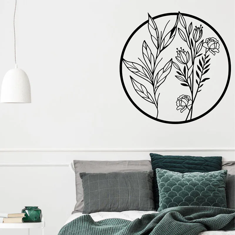 Natura Flower Black Iron Wall Accent media 1